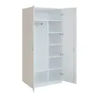 Q 23-80 skříň šatní, 2-dvéřová, 800x600x1800mm, bílá